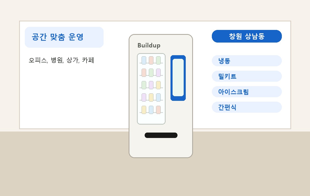 창원 상남동 냉동자판기 설치 이미지