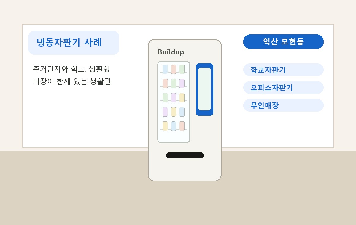 익산 모현동 냉동자판기 적용 사례