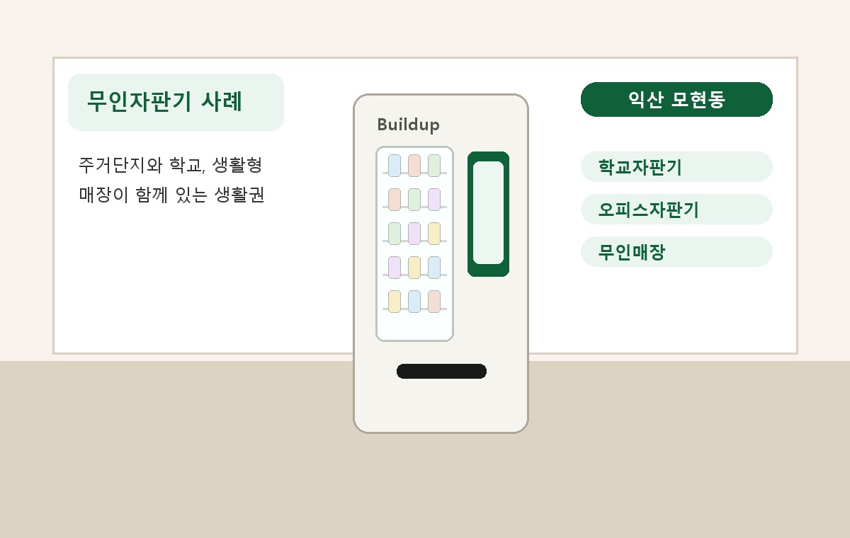익산 모현동 무인자판기 적용 사례