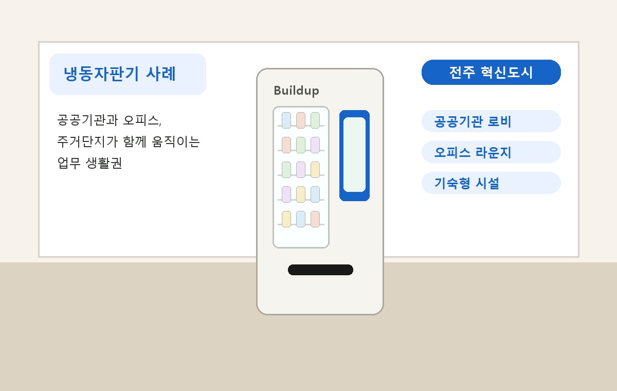 전주 혁신도시 냉동자판기 적용 사례