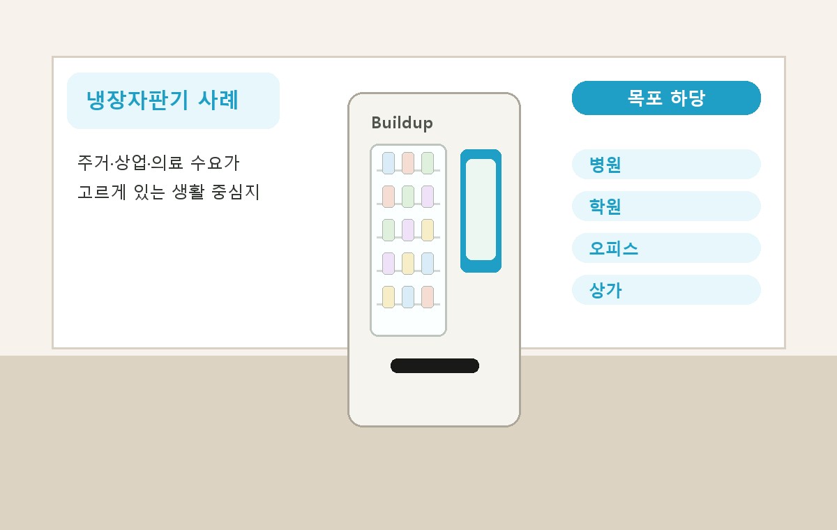 목포 하당 냉장자판기 적용 사례