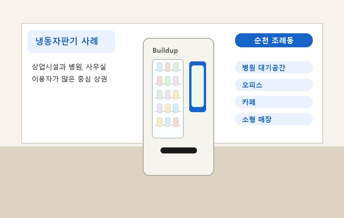 순천 조례동 냉동자판기 적용 사례