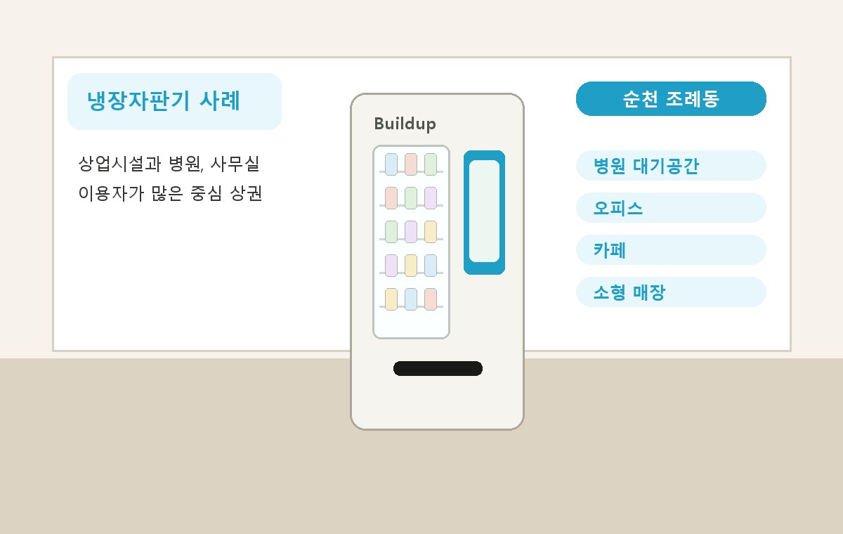 순천 조례동 냉장자판기 적용 사례